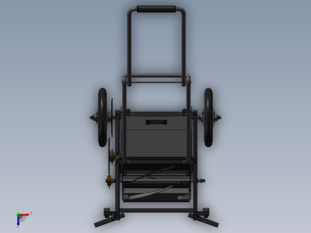 割草机 3D俯视图