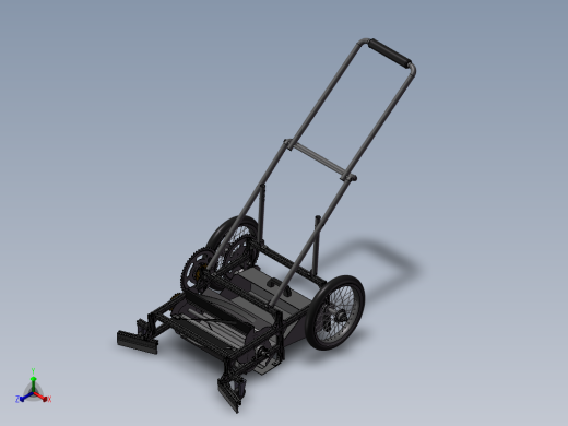 割草机 3D正等轴测缩略图