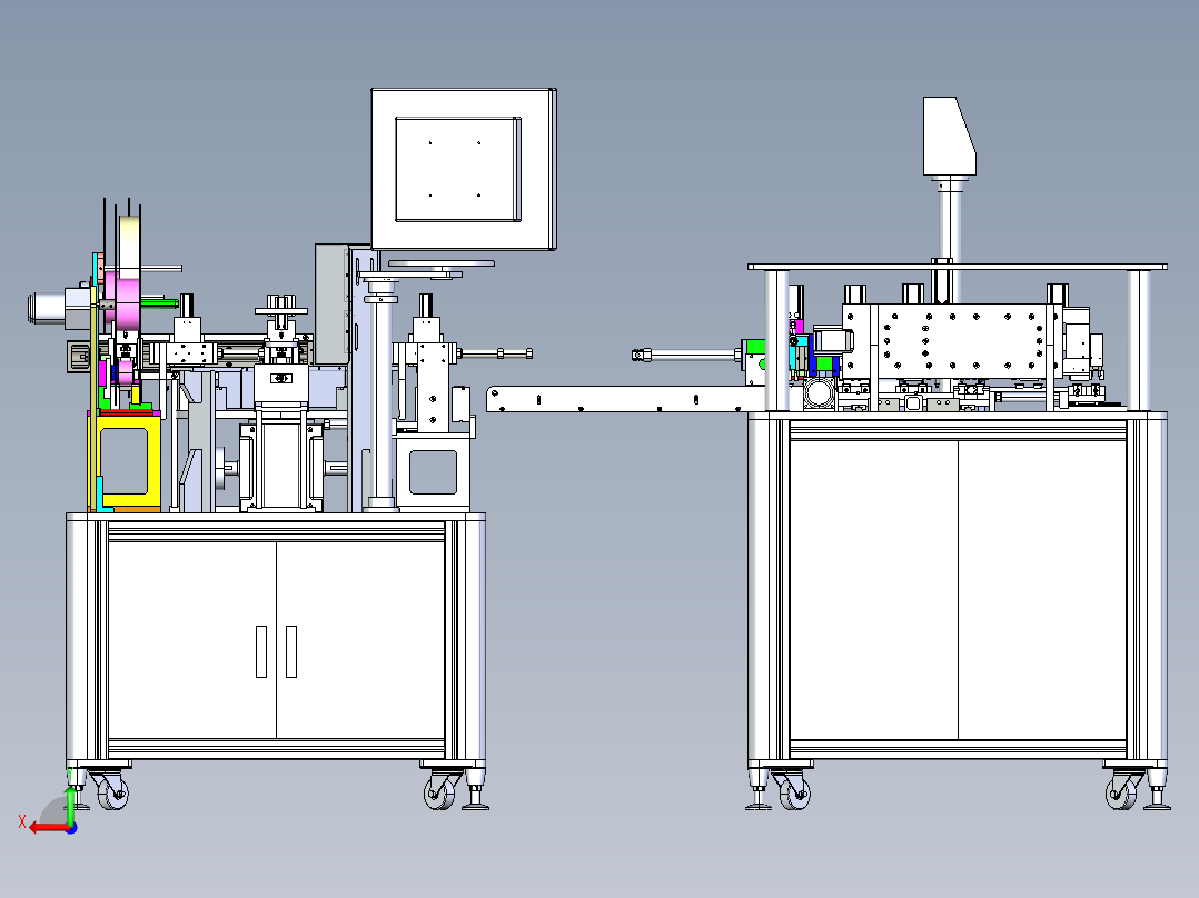 包装机三维STP后视图