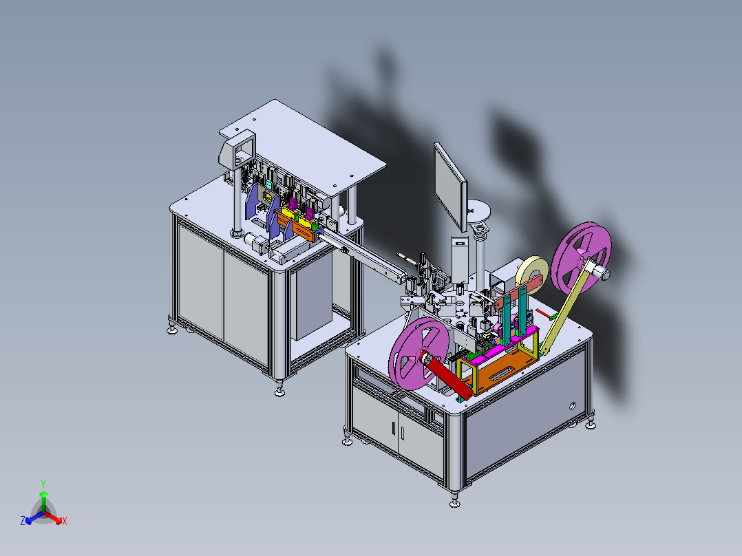 包装机三维STP正等轴测图