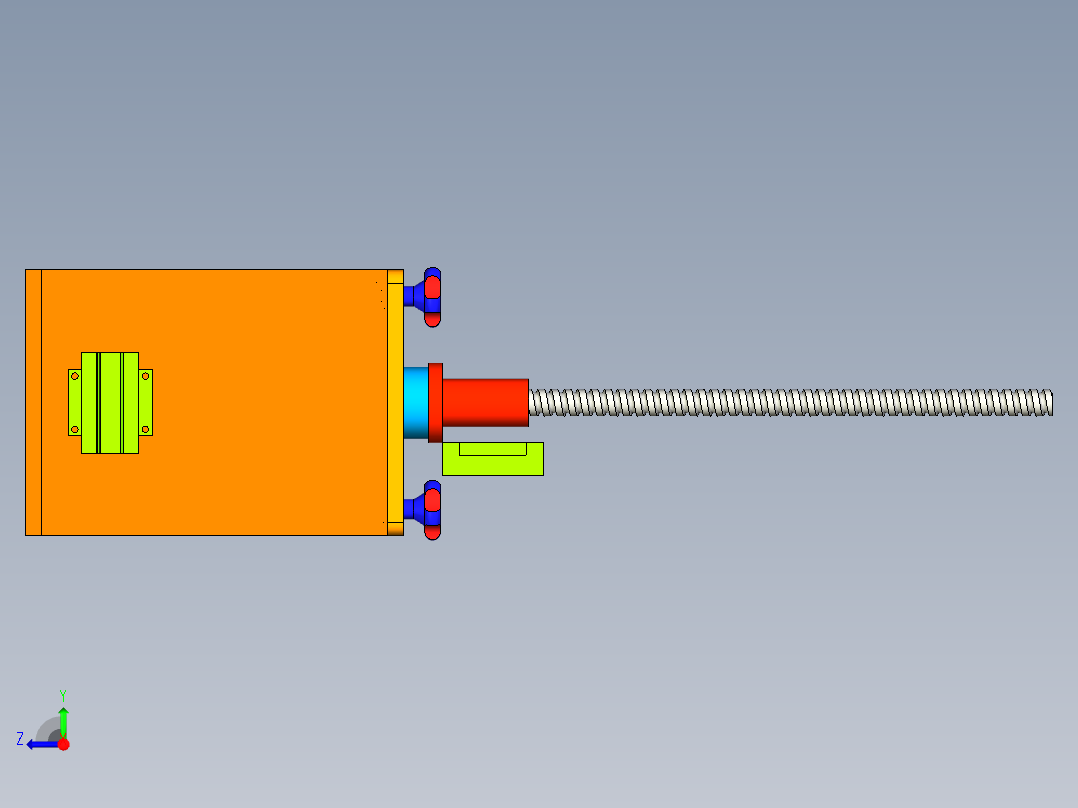 在线装盒机和包装右视图