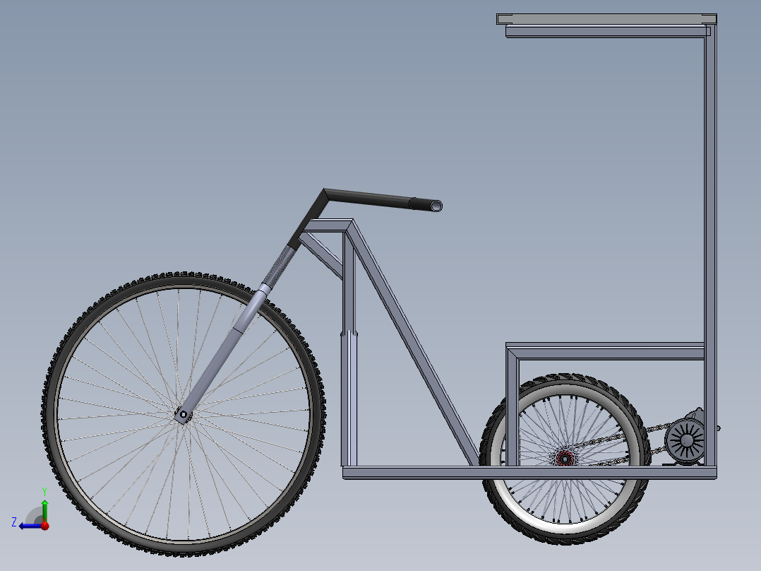 太阳能三轮车--sw右视图