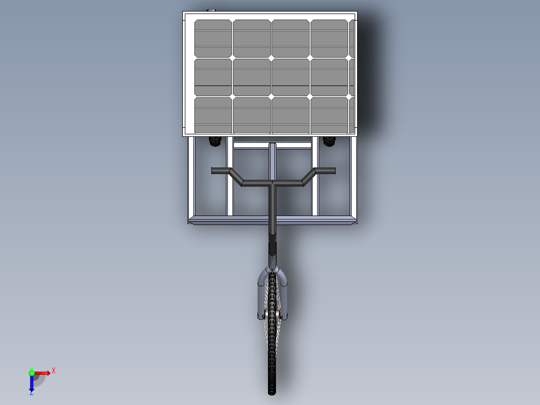 太阳能三轮车--sw俯视图