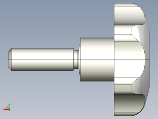 星型把手EK-3D多系列多零件图纸模型后视缩略图