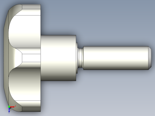 星型把手EK-3D多系列多零件图纸模型俯视缩略图