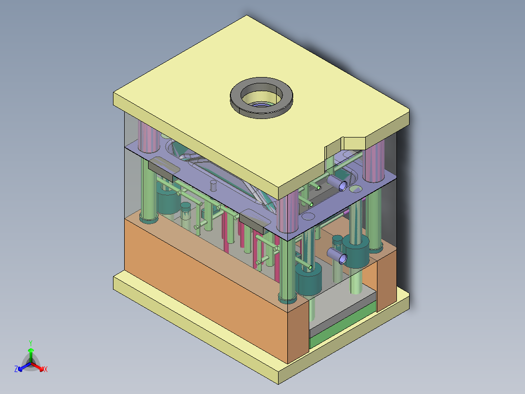 另一款车型汽车小灯模具图