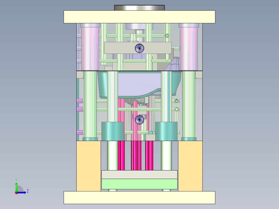 另一款车型汽车小灯模具图左视图