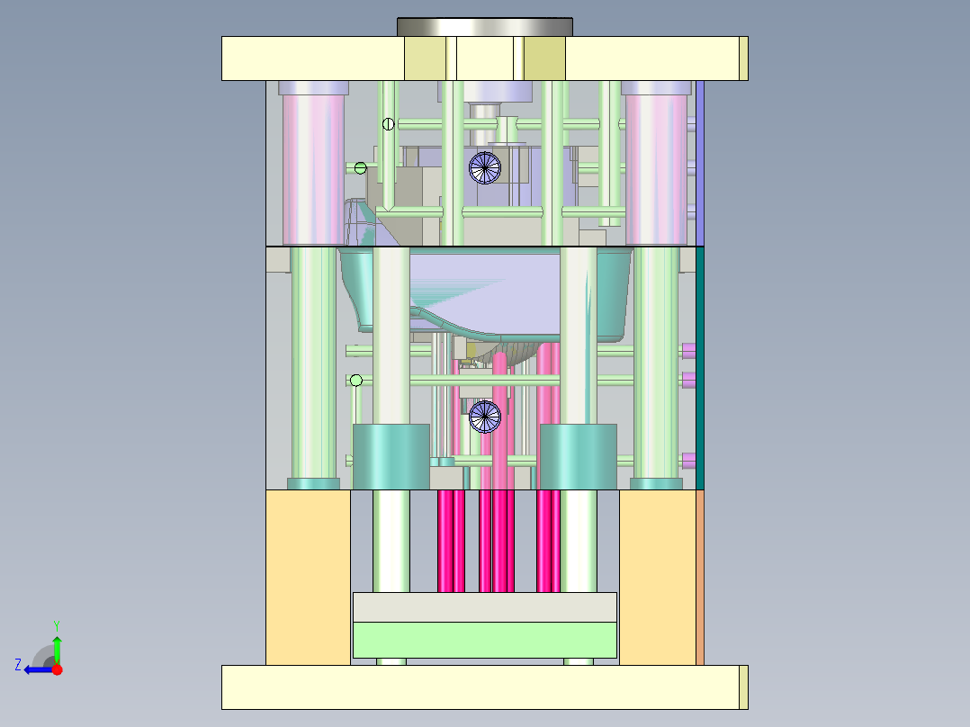 另一款车型汽车小灯模具图右视图