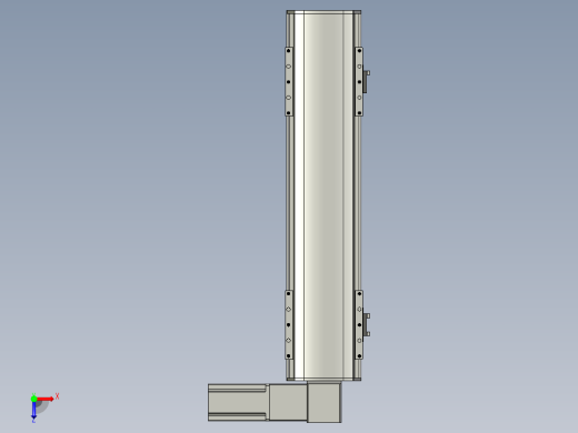 直线模组WG-LHB12-S350-R(B)设计图纸俯视缩略图