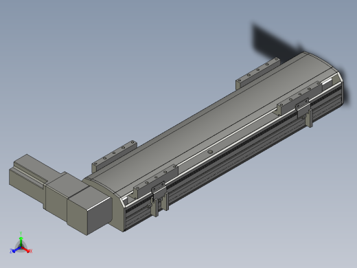 直线模组WG-LHB12-S350-R(B)设计图纸正等轴测缩略图