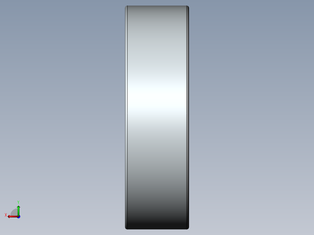 深沟球轴承6001-2Z[GB／T 276-94]后视图