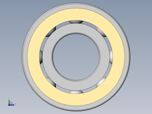 深沟球轴承6001-2Z[GB／T 276-94]左视缩略图