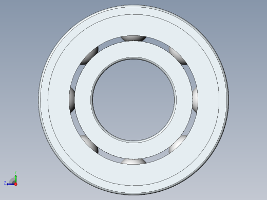 深沟球轴承6001-2Z[GB／T 276-94]右视缩略图