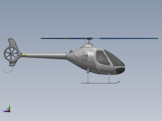 Guimbal Cabri G2直升机简易右视缩略图
