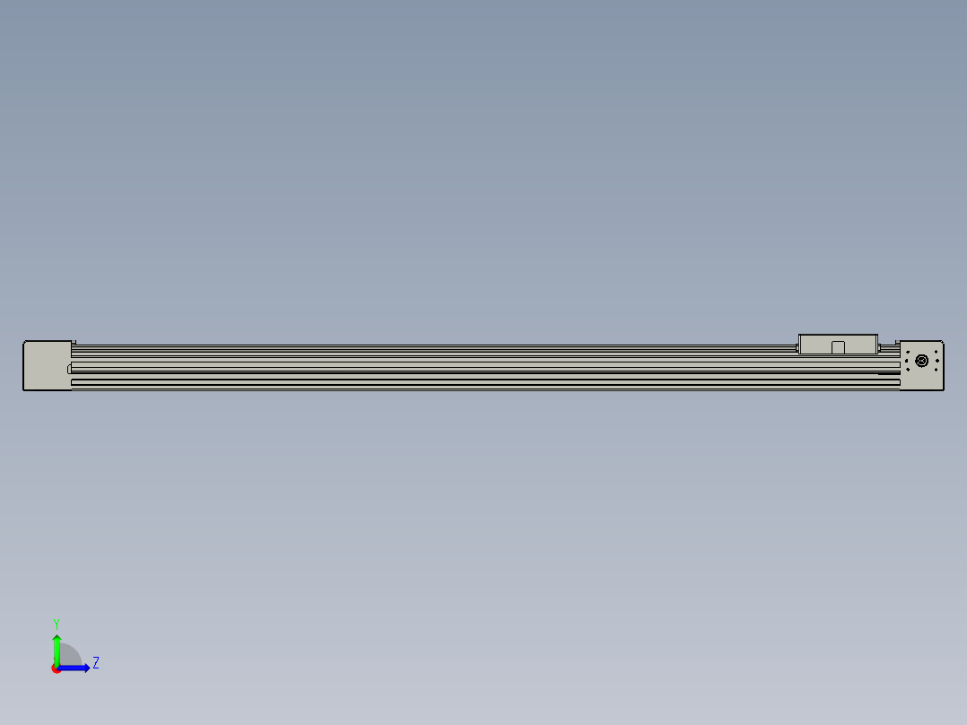 威洛博直线电机模组EB4-L80-S800-光轴左视图