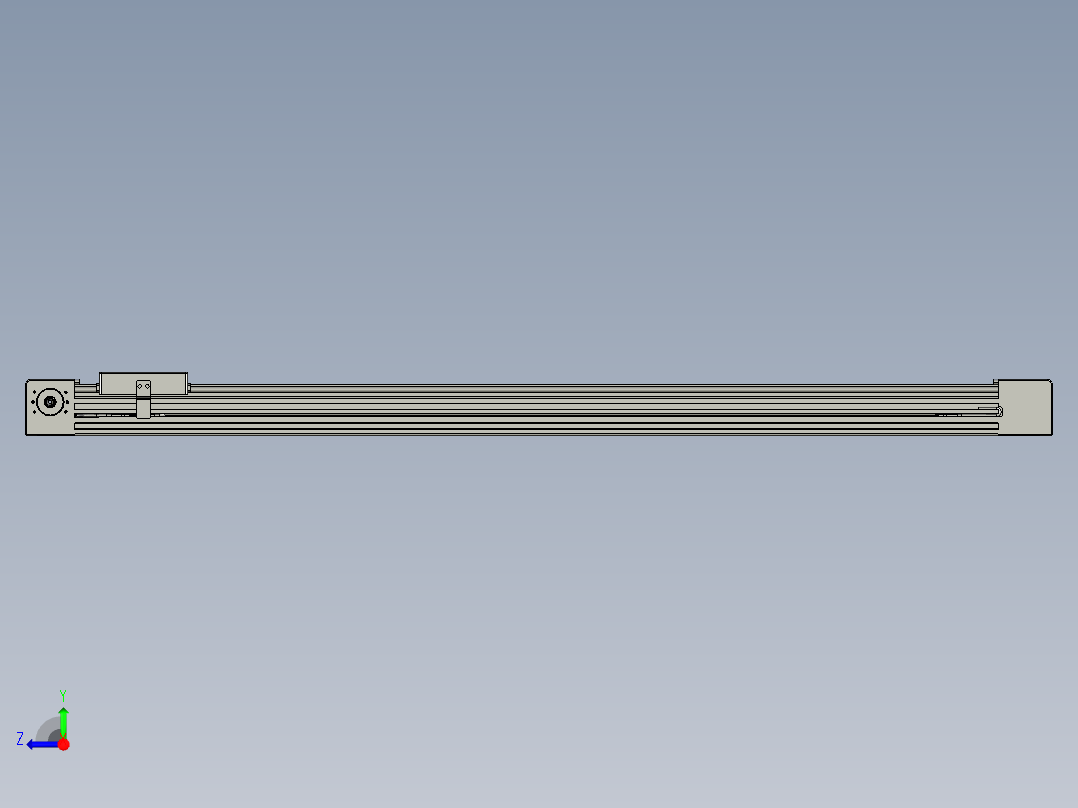威洛博直线电机模组EB4-L80-S800-光轴右视图