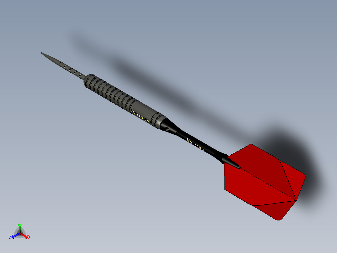 飞镖(1)正等轴测图
