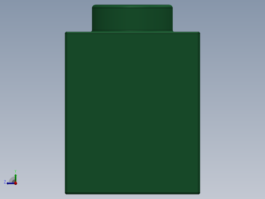 乐高机械组积木（横梁）-4200546 - 3702 Dark Green Technic Brick 1 x 8 with Holes右视缩略图
