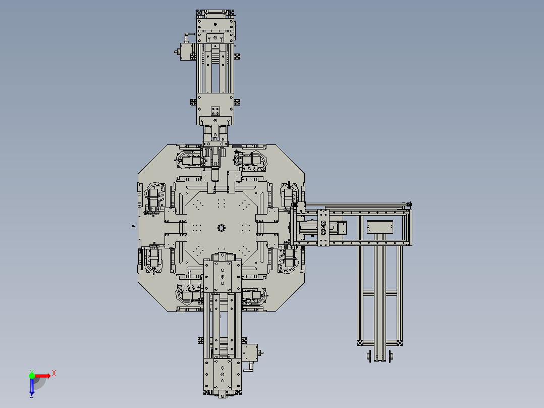 跳绳包装机俯视图