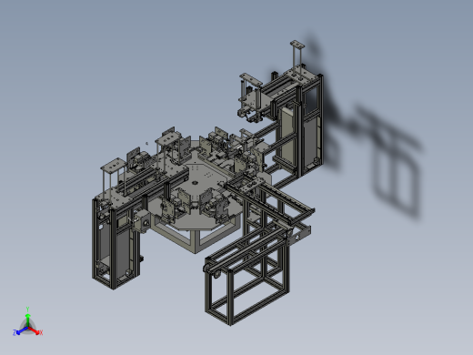 跳绳包装机正等轴测缩略图