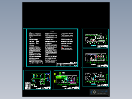 廊坊某国际会议中心某地源热泵机房施工图