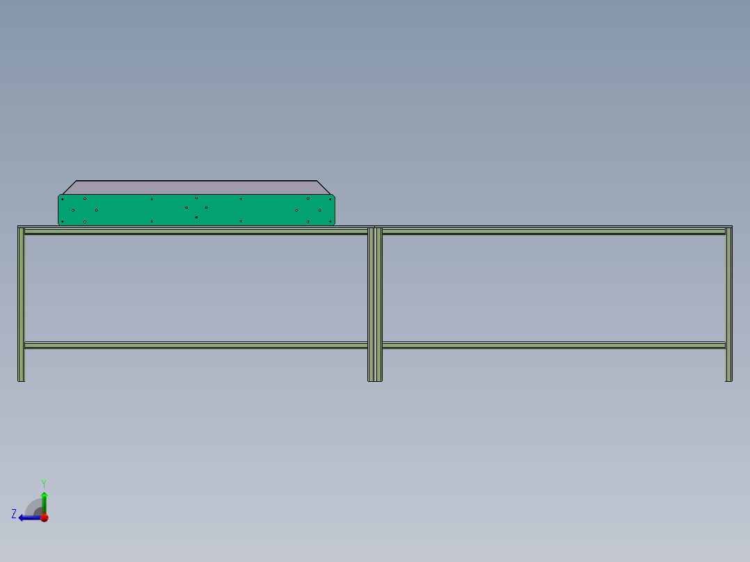 自带分拣流水线右视图