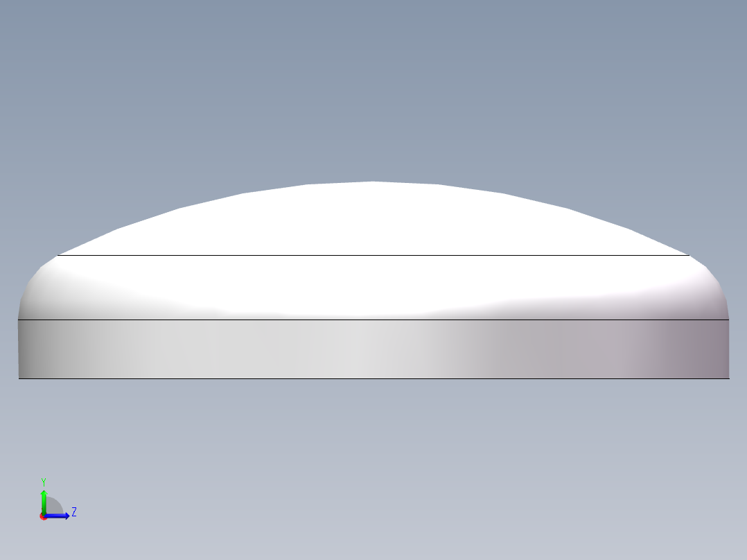 THB碟形封头DN300左视图