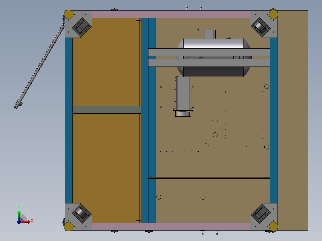 电池贴面垫设计模型前视图