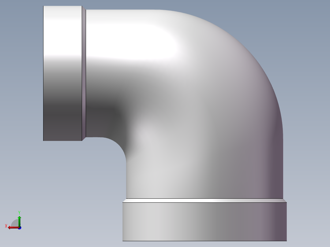 弯头-异径内丝 DN15-DN10后视图