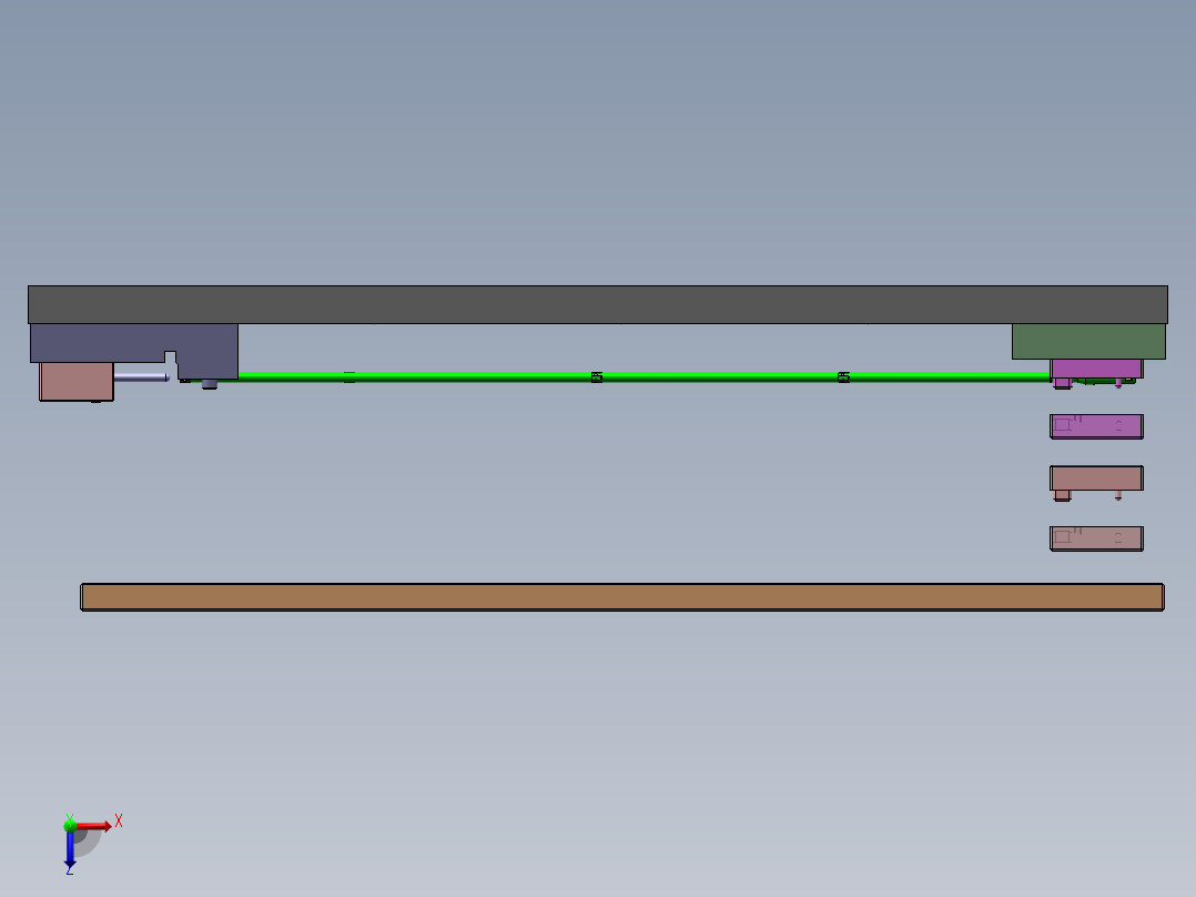 四款外管局部喷砂治具俯视图