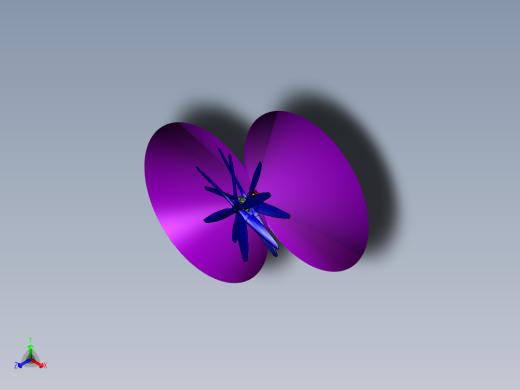 共轴双桨径向发动机