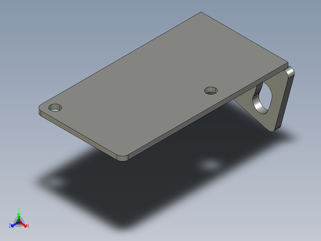 基恩士BL-600bracket_1_kc图纸模型正等轴测图