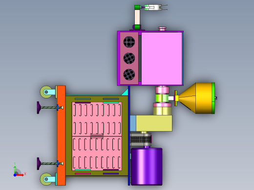 注塑拌料混合喂料机前视缩略图