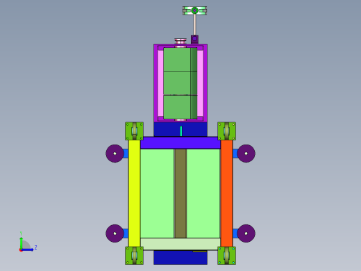 注塑拌料混合喂料机左视缩略图