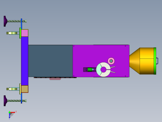 注塑拌料混合喂料机俯视缩略图