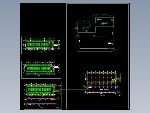 自行车车棚施工图