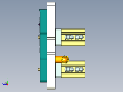 CS19-C-CNC5-180726笔记本CNC工装夹具三维模型右视缩略图