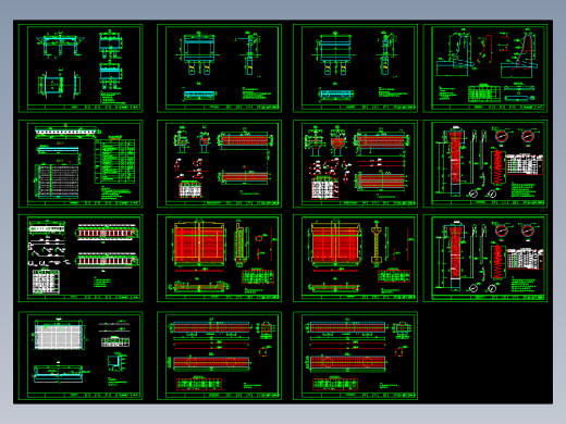 某桥梁全套施工图