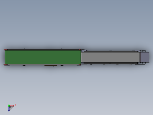 斜坡式快递输送带sw18可编辑俯视缩略图