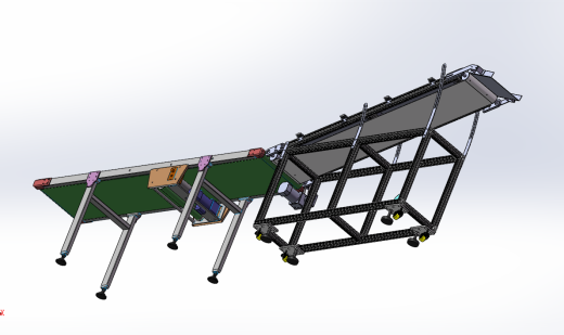 斜坡式快递输送带sw18可编辑缩略图