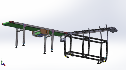 斜坡式快递输送带sw18可编辑缩略图