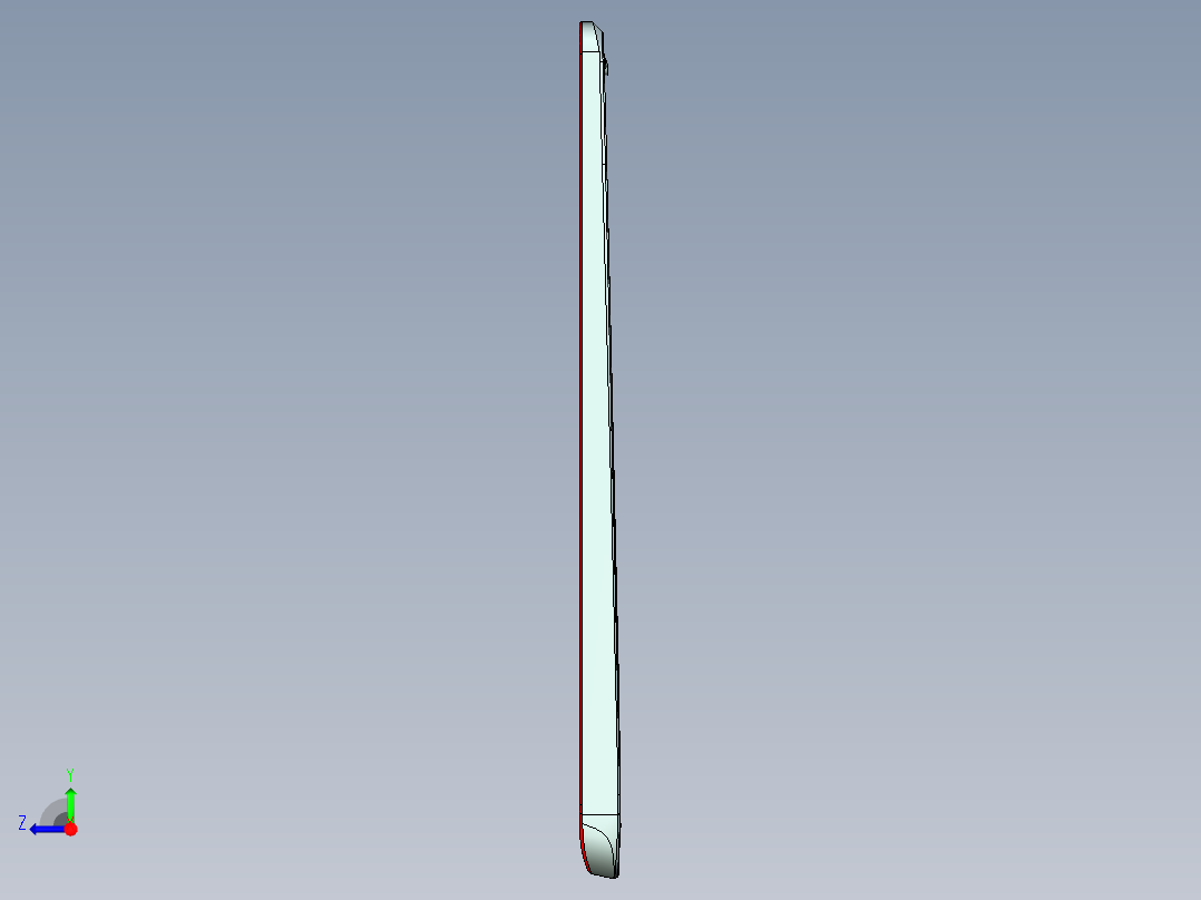 全铣件铣外围C角UG编程程序模型右视图