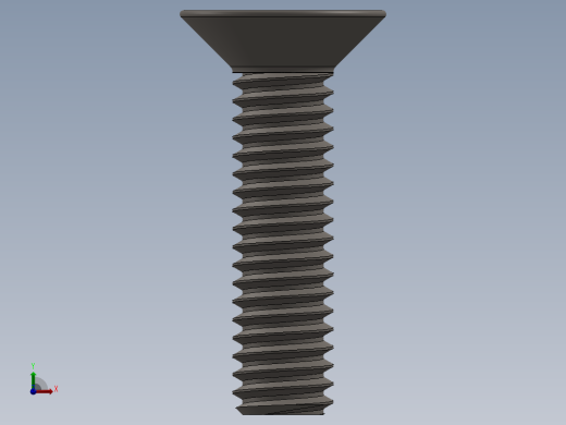 Screw_ISO_10642_M2x10_A2.SLDPRT前视缩略图