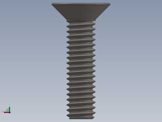 Screw_ISO_10642_M2x10_A2.SLDPRT后视缩略图