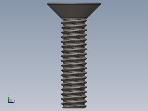 Screw_ISO_10642_M2x10_A2.SLDPRT左视缩略图