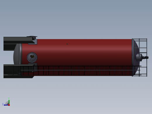 立式储油罐右视缩略图