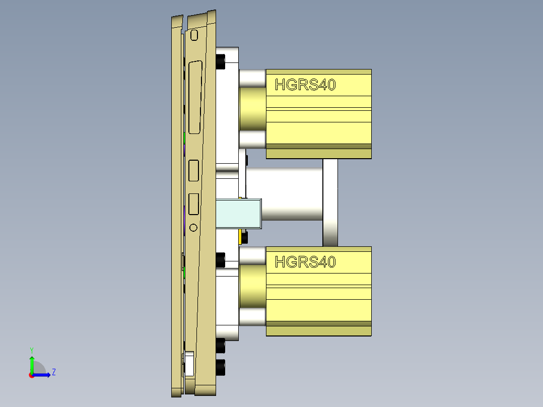 EDA50-笔记本CNC工装夹具三维模型打磨拉丝验证治具-190111左视图