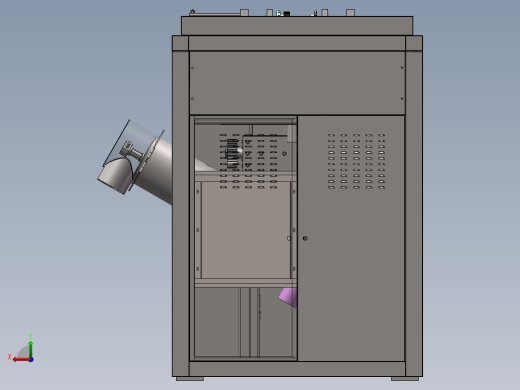 电控柜、垃圾处理减量机 1000KG厨余垃圾减量设备后视缩略图