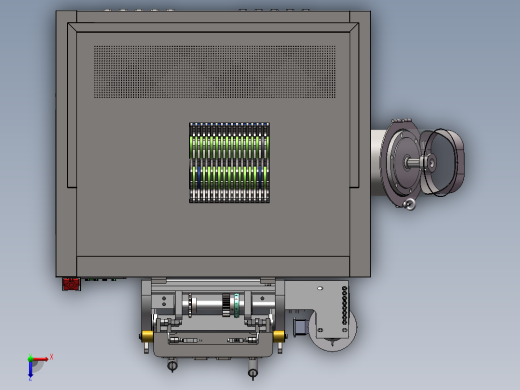 电控柜、垃圾处理减量机 1000KG厨余垃圾减量设备俯视缩略图