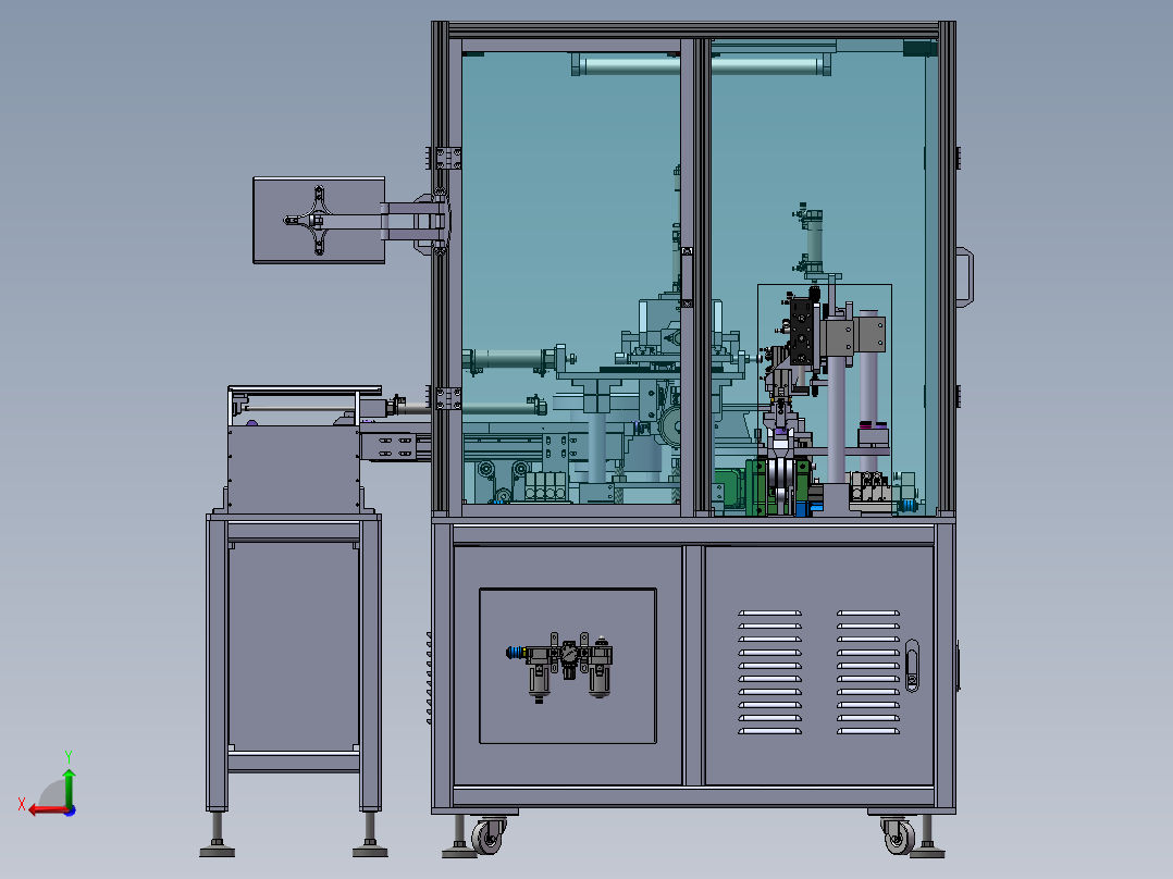 O型圈组装机后视图